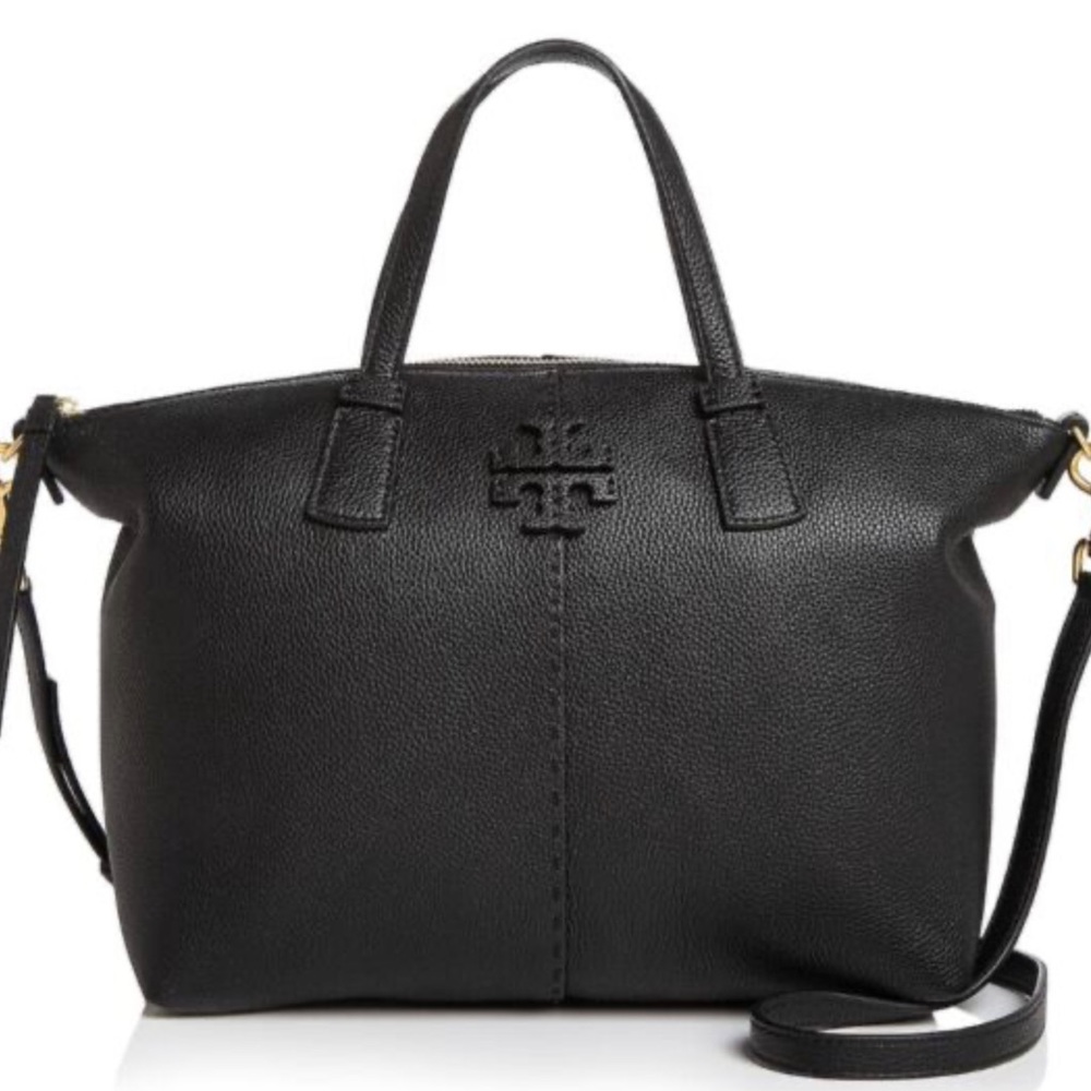 Tory Burch McGraw top zip Satchel